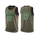 Men Nike Boston Celtics #17 John Havlicek Green Salute to Service NBA Swingman Jersey