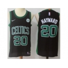 Men Nike Boston Celtics #20 Gordon Hayward Black Stitched NBA Swingman Jersey