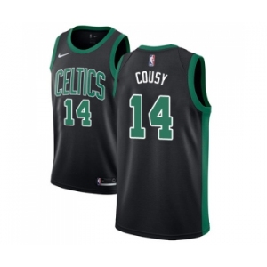 Men's Adidas Boston Celtics #14 Bob Cousy Authentic Black NBA Jersey - Statement Edition