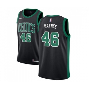 Men's Adidas Boston Celtics #46 Aron Baynes Authentic Black NBA Jersey - Statement Edition