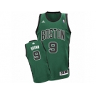 Men's Adidas Boston Celtics #9 Jaylen Brown Swingman Green(Black No.) Alternate NBA Jersey