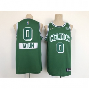 Men's Boston Celtics #0 Jayson Tatum Nike Green 2021-22 Swingman City Jersey