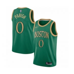 Men's Boston Celtics #0 Robert Parish Authentic Green Basketball Jersey - 2019-20 City Edition