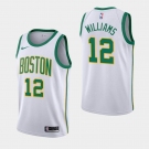 Men's Boston Celtics #12 Grant Williams White City Nike Jersey