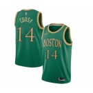 Men's Boston Celtics #14 Bob Cousy Authentic Green Basketball Jersey - 2019-20 City Edition