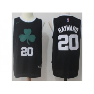 Men's Boston Celtics #20 Gordon Hayward Black 2017-2018 Nike Swingman Stitched NBA Jersey