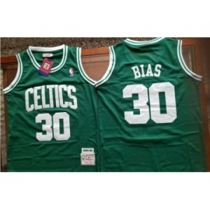 Men's Boston Celtics #30 Len Bias Green Swingman Throwback Jersey