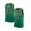 Men's Boston Celtics #33 Larry Bird Authentic Green Basketball Jersey - 2019-20 City Edition