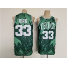 Men's Boston Celtics #33 Larry Bird Green Throwback basketball Jersey..