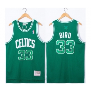 Men's Boston Celtics #33 Larry Bird Green Throwback basketball Jersey