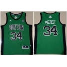 Men's Boston Celtics #34 Paul Pierce Green Stitched Basketball Jersey