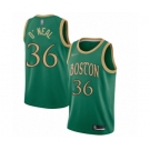 Men's Boston Celtics #36 Shaquille O'Neal Authentic Green Basketball Jersey - 2019-20 City Edition