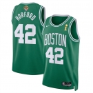 Men's Boston Celtics #42 Al Horford Kelly Green 2024 Finals Champions Icon Edition Stitched Basketball Jersey