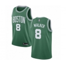 Men's Boston Celtics #8 Kemba Walker Swingman Green(White No.) Road Basketball Jersey - Icon Edition