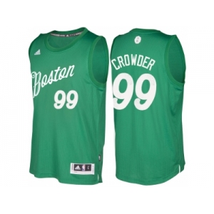 Men's Boston Celtics #99 Jae Crowder Green 2016 Christmas Day NBA Swingman Jersey