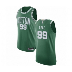 Men's Boston Celtics #99 Tacko Fall Authentic Green(White No.) Road Basketball Jersey - Icon Edition