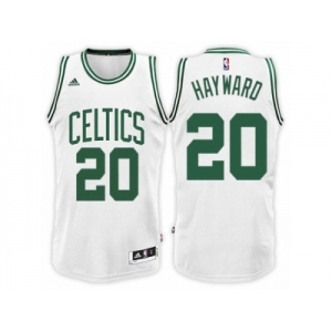 Men's Gordon Hayward Boston Celtics #20 Home White New Swingman Jersey
