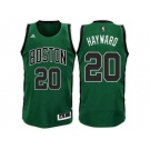 Men's Gordon Hayward Boston Celtics #20 Road Green Black New Swingman Jersey