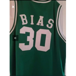 Men's Mitchell and Ness Boston Celtics #30 Bias  Green Throwback Basketball Jersey