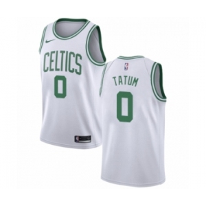 Men's Nike Boston Celtics #0 Jayson Tatum Authentic White NBA Jersey - Association Editio