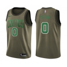 Men's Nike Boston Celtics #0 Jayson Tatum Swingman Green Salute to Service NBA Jersey