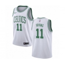 Men's Nike Boston Celtics #11 Kyrie Irving Authentic White NBA Jersey - Association Edition