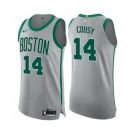 Men's Nike Boston Celtics #14 Bob Cousy Authentic Gray NBA Jersey - City Edition