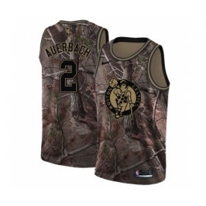 Men's Nike Boston Celtics #2 Red Auerbach Swingman Camo Realtree Collection NBA Jersey