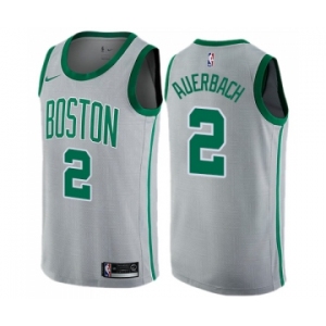 Men's Nike Boston Celtics #2 Red Auerbach Swingman Gray NBA Jersey - City Edition