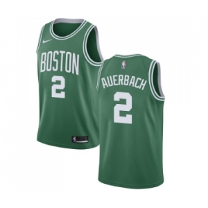 Men's Nike Boston Celtics #2 Red Auerbach Swingman Green(White No.) Road NBA Jersey - Icon Edition