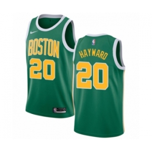 Men's Nike Boston Celtics #20 Gordon Hayward Green Swingman Jersey - Earned Edition