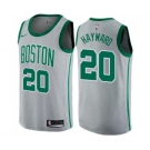 Men's Nike Boston Celtics #20 Gordon Hayward Swingman Gray NBA Jersey - City Edition