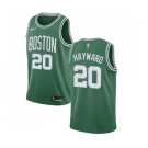 Men's Nike Boston Celtics #20 Gordon Hayward Swingman Green(White No.) Road NBA Jersey - Icon Edition