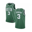 Men's Nike Boston Celtics #3 Dennis Johnson Swingman Green(White No.) Road NBA Jersey - Icon Edition