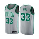 Men's Nike Boston Celtics #33 Larry Bird Swingman Gray NBA Jersey - City Edition