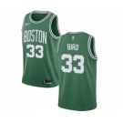 Men's Nike Boston Celtics #33 Larry Bird Swingman Green(White No.) Road NBA Jersey - Icon Edition