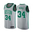 Men's Nike Boston Celtics #34 Paul Pierce Swingman Gray NBA Jersey - City Edition