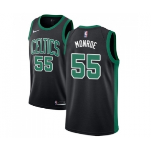 Men's Nike Boston Celtics #55 Greg Monroe Authentic Black NBA Jersey - Statement Edition