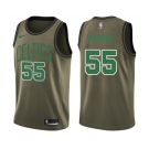 Men's Nike Boston Celtics #55 Greg Monroe Swingman Green Salute to Service NBA Jersey