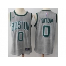 Nike Boston Celtics #0 Jayson Tatum Gray NBA Swingman City Edition Jersey