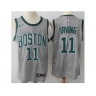 Nike Boston Celtics #11 Kyrie Irving Gray NBA Swingman City Edition Jersey