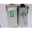 boston celtics #5 garnett grey