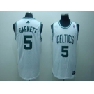 boston celtics #5 garnett whtie(fans edition)