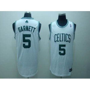 boston celtics #5 garnett whtie(fans edition)