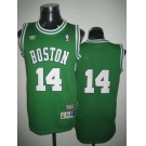 nba boston celtics #14 boston green(white number)