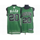 nba boston celtics #20 allen green(black number)