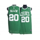 nba boston celtics #20 allen green(white number)