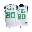 nba boston celtics #20 allen whtie