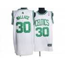 nba boston celtics #30 wallace white