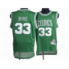 nba boston celtics #33 bird m&n green